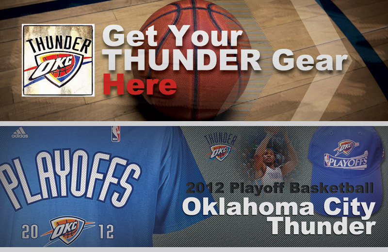 Oklahoma City Thunder apparel banner